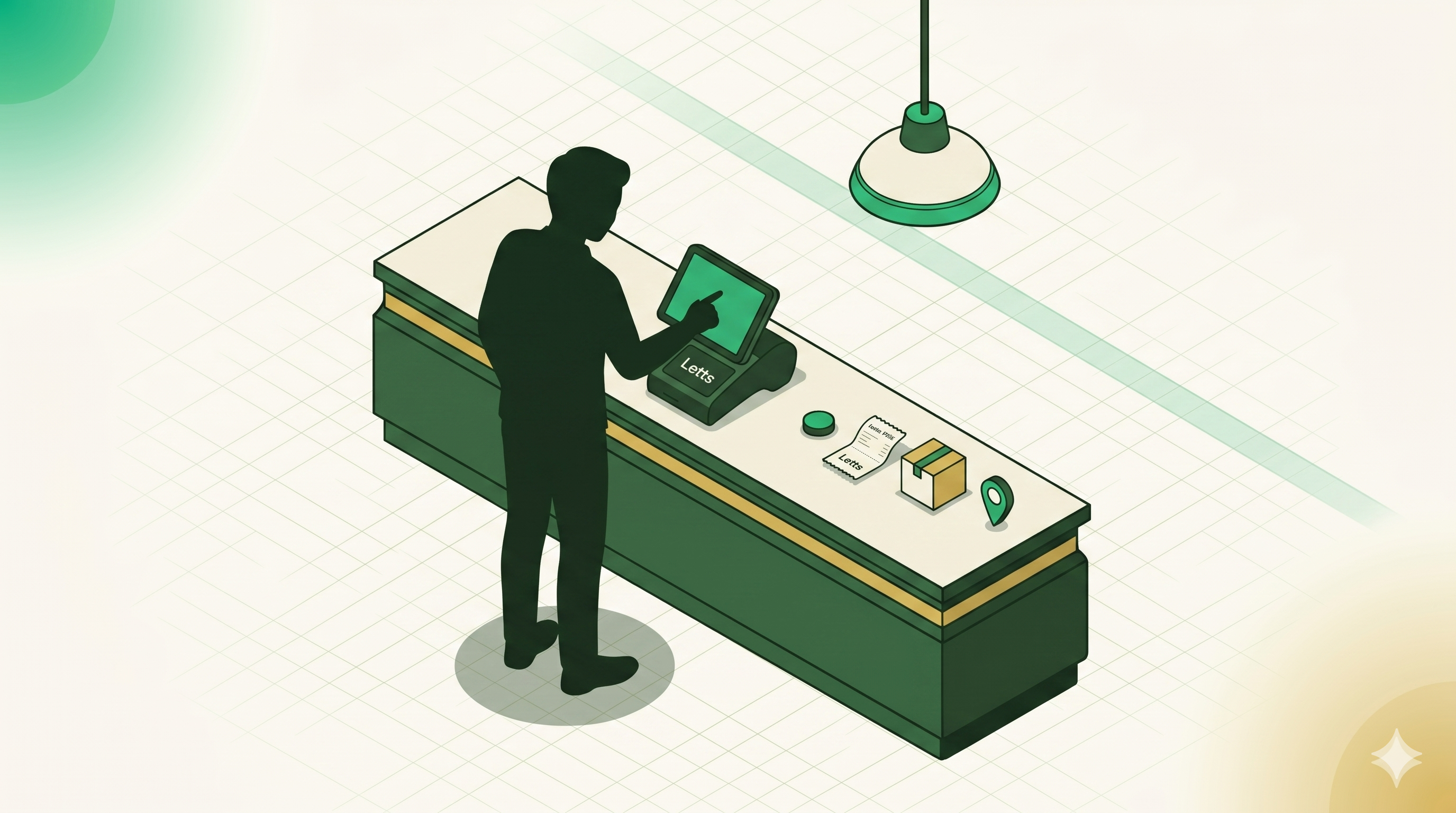 Isometric scene of a customisable e-commerce storefront
